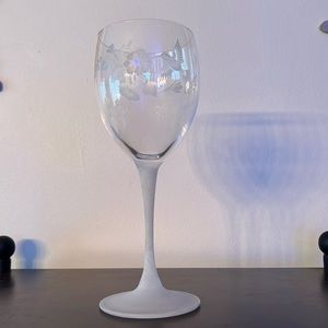 Hummingbird Etched Wine Glasses